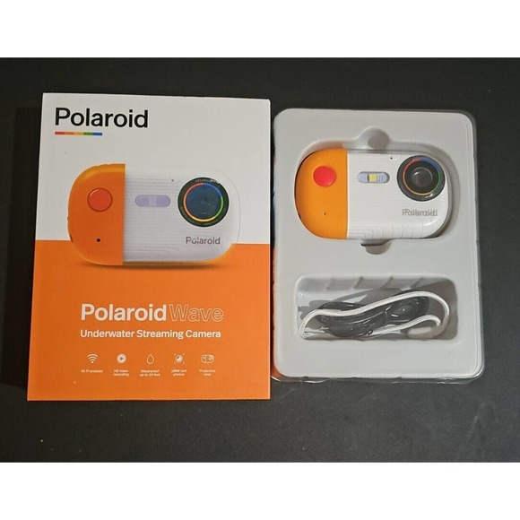 Polaroid Wave Underwater Streaming Camera 18mp 4K UHD Orange - Picture 4 of 7